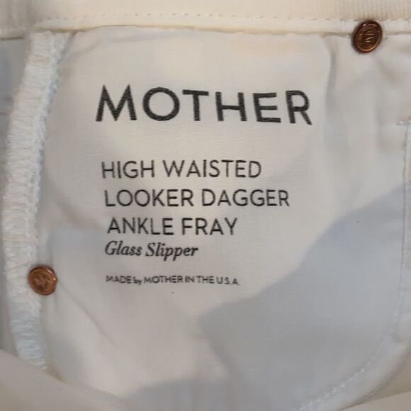 Mother High Waisted Looker Dagger Ankle Fray Size 25 - Picture 9 of 16